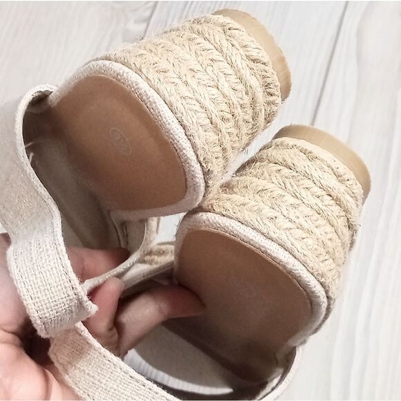 (27-4250) mysoft Women's Espadrille Wedge Sandals Sz 9.5 - Picture 6 of 9